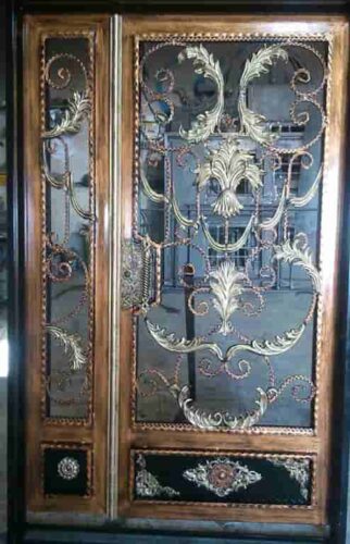 نمونه کار درب لابی فرفورژه یاور متال